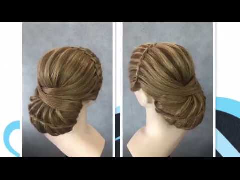 Opsteken met rol en twist, updo with roll and twist - YouTube