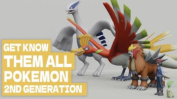 Pokemon 2nd Generation Size Comparison | 3D