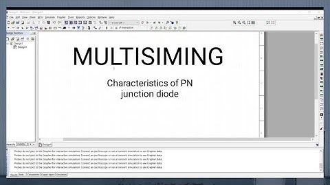 How to make  PN junction diode characteristics circuit simulation using Multisim