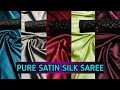 PURE SATIN SILK : pure satin silk sarees with sequin black blouse | sarees with price