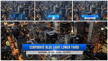 Corporate blue light lower third