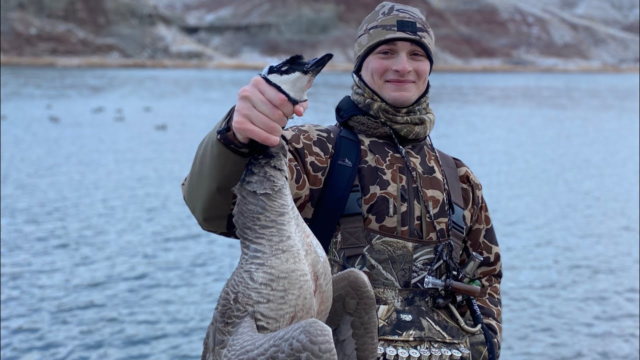 We were INCHES away from catching a Goose out of midair! Montana Duck