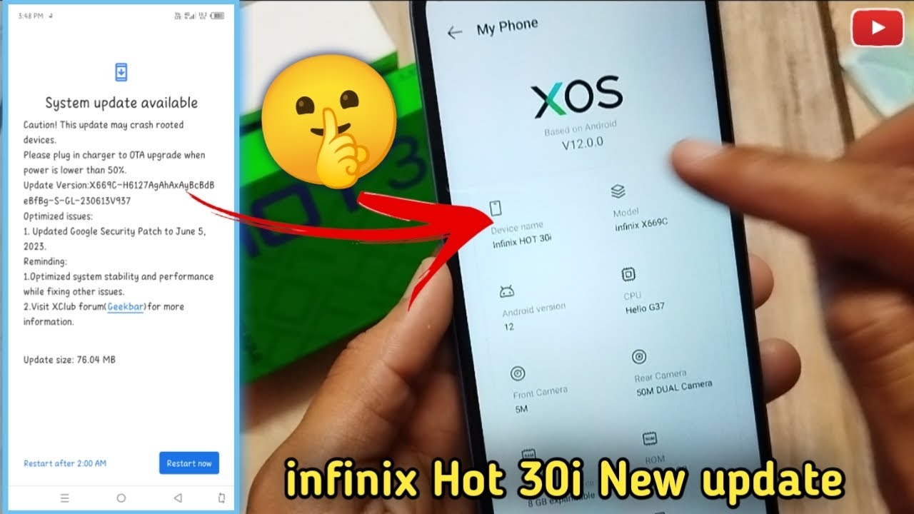 Infinix System Update infinix hot 30i new system update (2023) best update| how to update ...