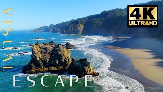 4K Drone Fly By - Nature of Oregon 🌲⛰️🌊  | Forests, Mountains, Pacific Coast