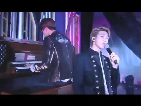 2016 BTS - Blood Sweat & Tears Intro: Jin playing piano + Namjoon's English @SBS Gayo Daejun