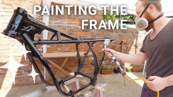 How To Paint A Motorcycle Frame - Youtube