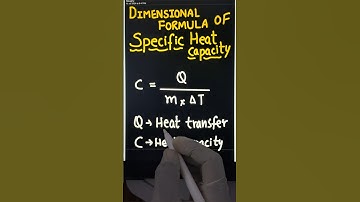 trick to find dimensional formula of specific heat capacity 😉 #physicsformulas #physicshelp ❤️