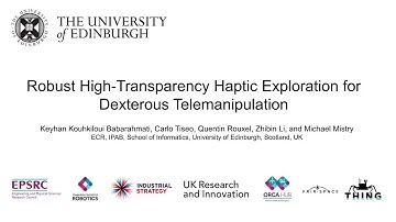 Robust High-Transparency Haptic Exploration for Dexterous Telemanipulation