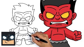 how to draw red hulk marvel