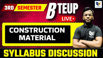 Polytechnic Diploma 3rd Semester || Construction Material ||  chapter 1 lec-2 #bteup2025