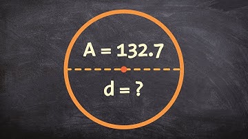 How to find the diameter of a circle when given the area