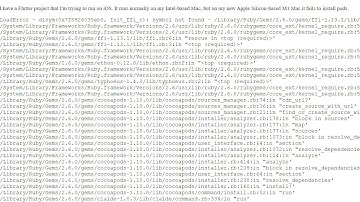 videoHow to run CocoaPods on Apple Silicon (M1)