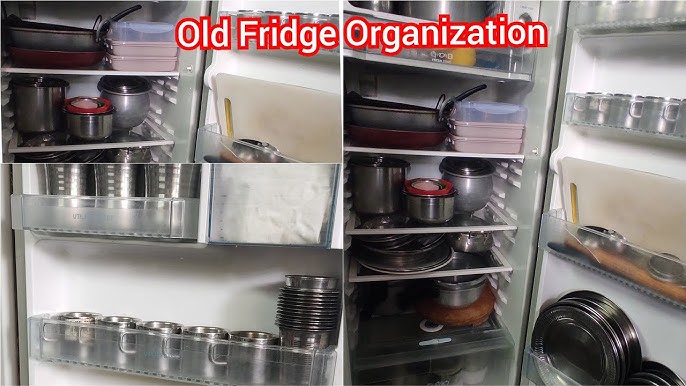 The Fridge Stand Supreme - Drawer Organization - Black Pipe Frame with Light Gray Drawers, Size: 23.2