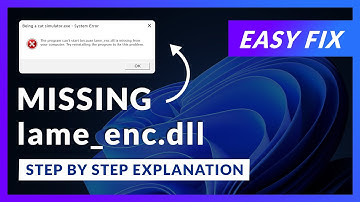 lame_enc.dll Error Windows 11 | 2x FIX | 2023