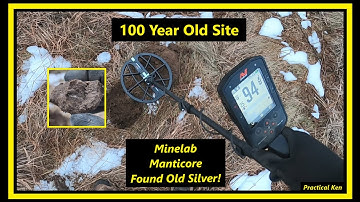 100 Year Old Site - Silver Found - Minelab Manticore #mondaydigs #metaldetecting