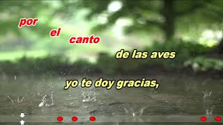 Video thumbnail of "Te Doy Gracias (Karaoke) - Latidos"