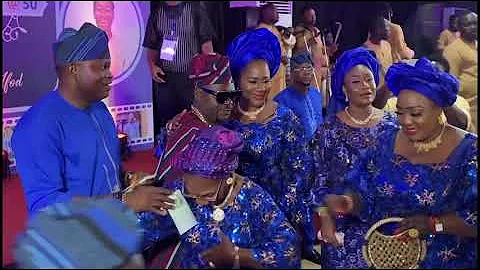 ACTORS LIFT FEMI ADEBAYO UP AT KUNLE AFOD'S 50TH BIRTHDAY PART