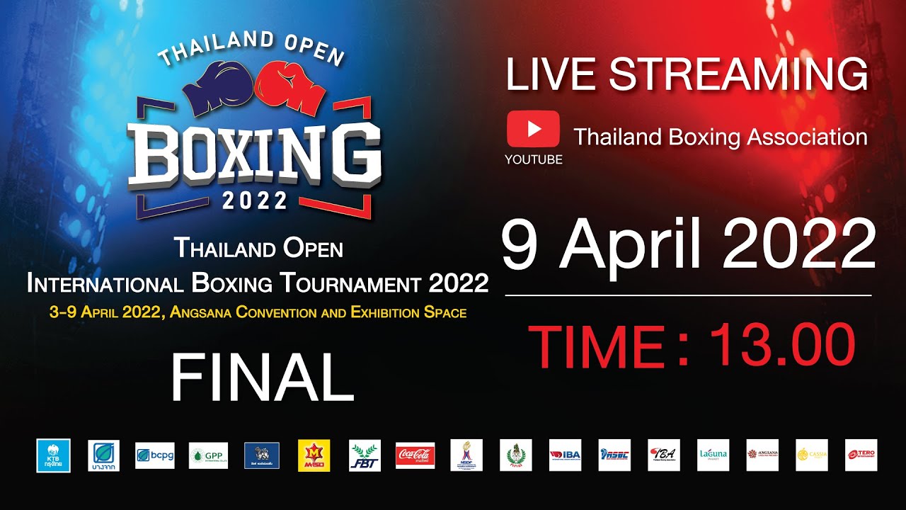 Final 9 April 2022 Thailand Open International Boxing Tournament 2022