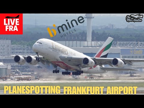 🔴Live Planespotting Frankfurt | Hotel b'mine | Comeback:Korean Air A380 KE945