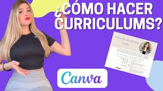 Como hacer un curriculum vitae en canva | Gratis