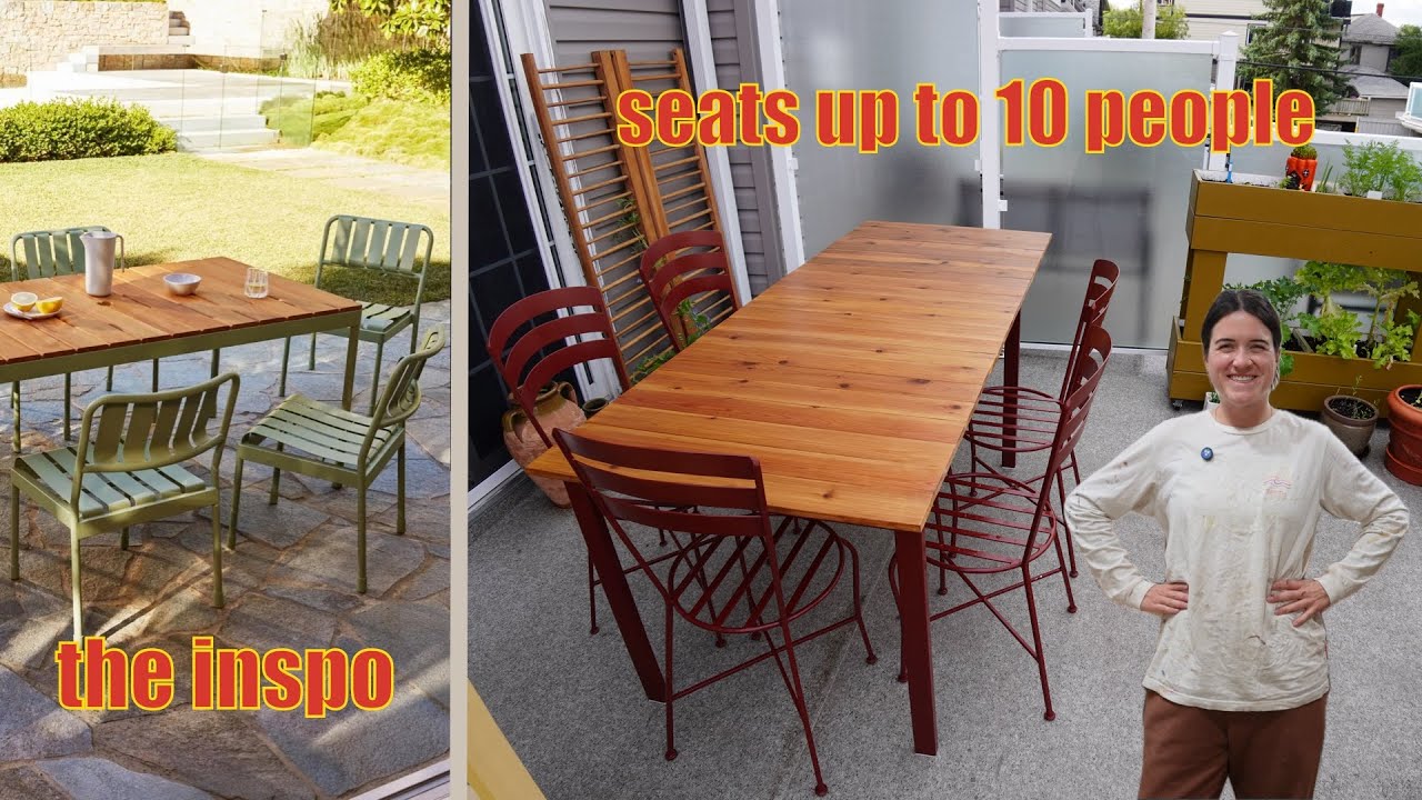 DIY Extendable Patio Table - YouTube