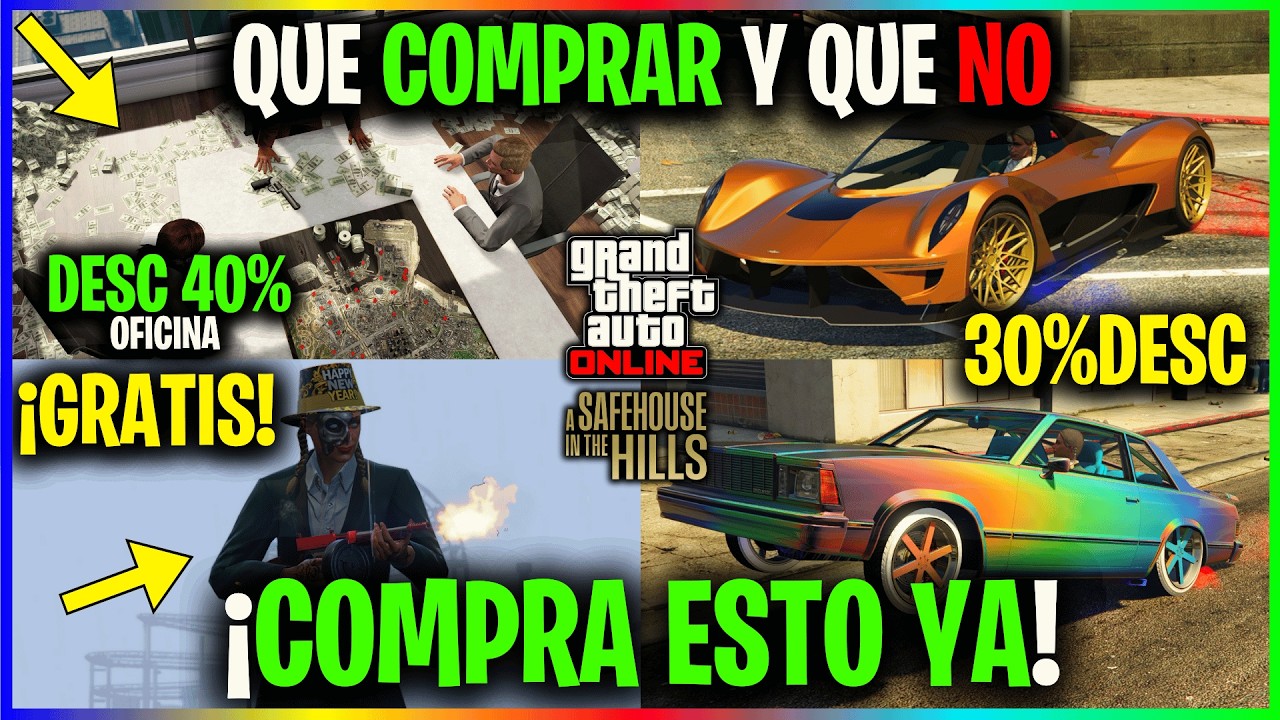 Lo que DEBES COMPRAR en DESCUENTO esta semana en GTA Online! COSAS GRATIS! OFICINA REBAJADA Y MAS!