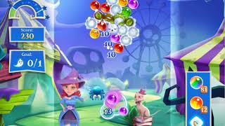 Bubble Witch 2 Saga Level 1956 with no booster & 4 bubbles left