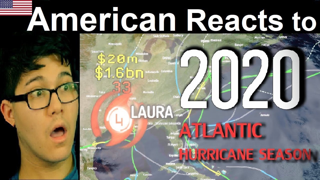 Реакция американцев на анимацию сезона ураганов в Атлантике 2020 года | Force Thirteen | Реакция