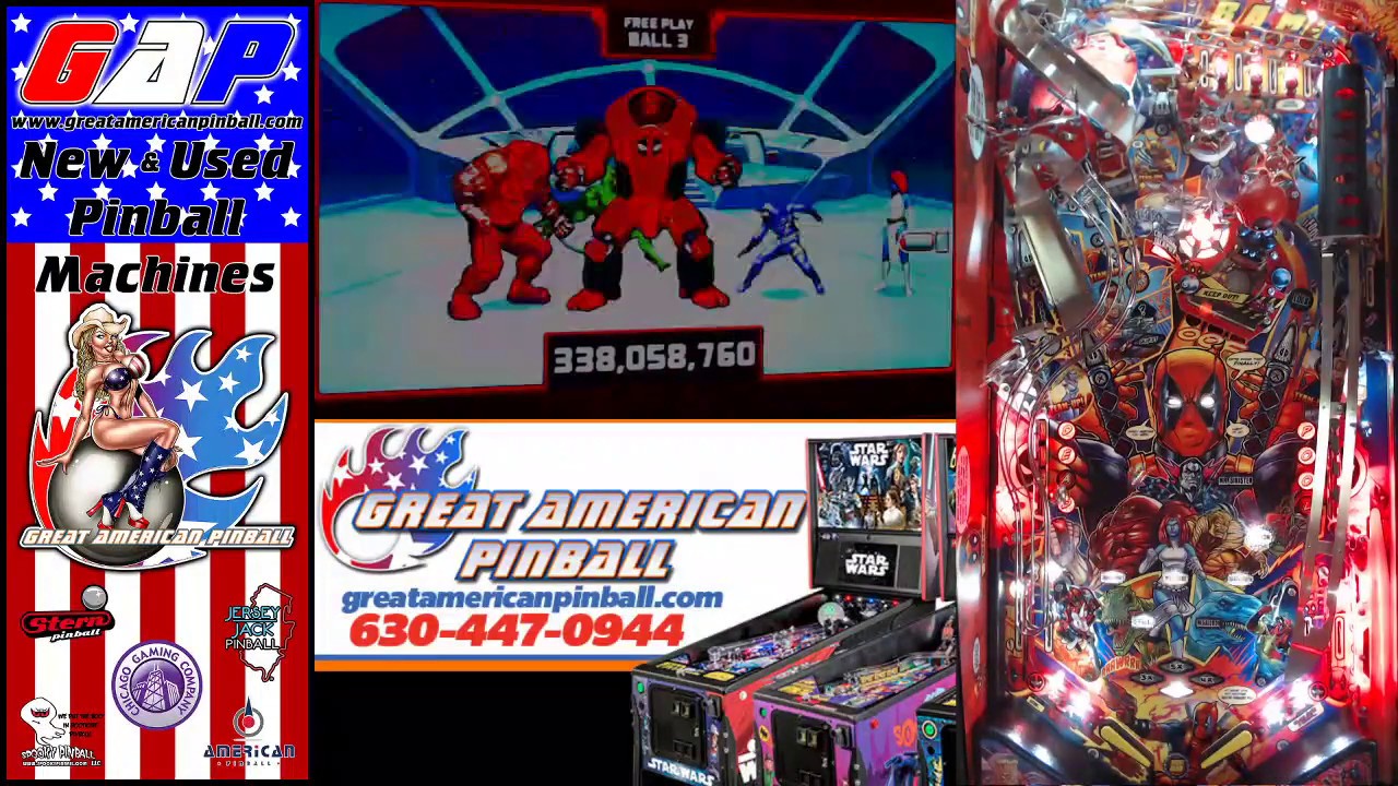 NEW Stern Deadpool PRO Pinball Machine Free Shipping SHIPS MARCH