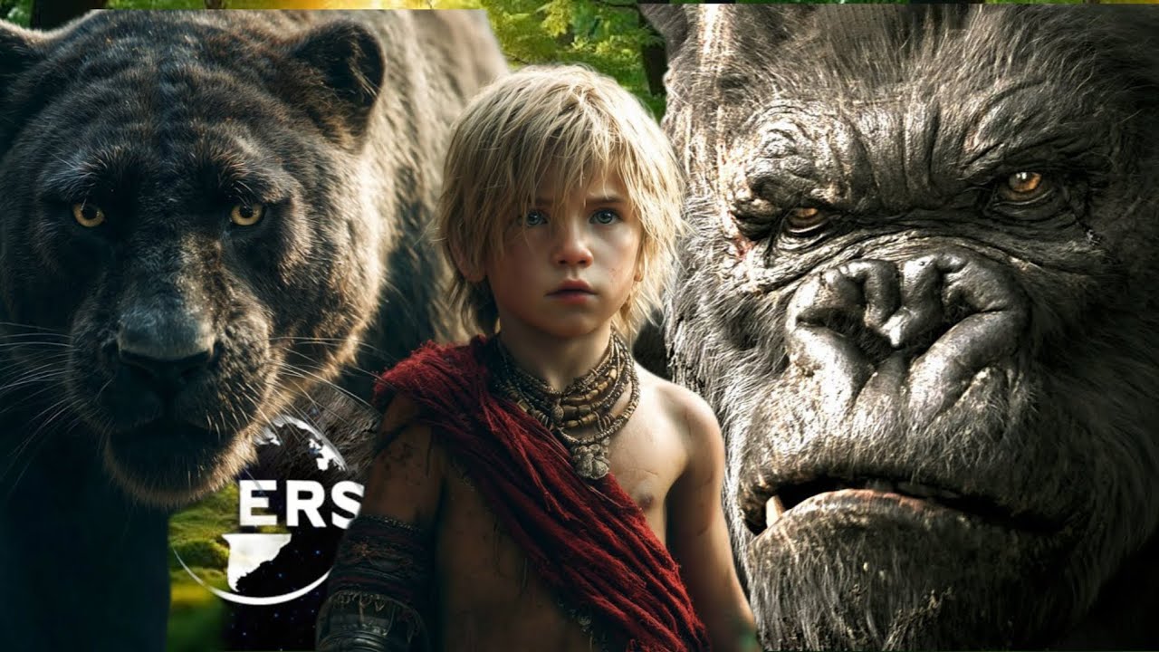 MONKEY AND BLACK DOG FIGHT FOR THIS SMALL BOY  ONE WANT TO EAT HIM AND OTHER WANT TO ESACAP HIM