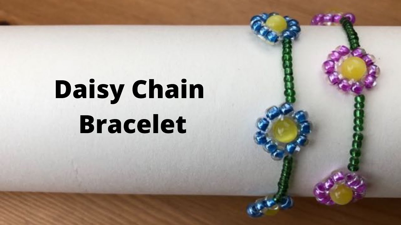  Daisy Chain Seed Bead Bracelet