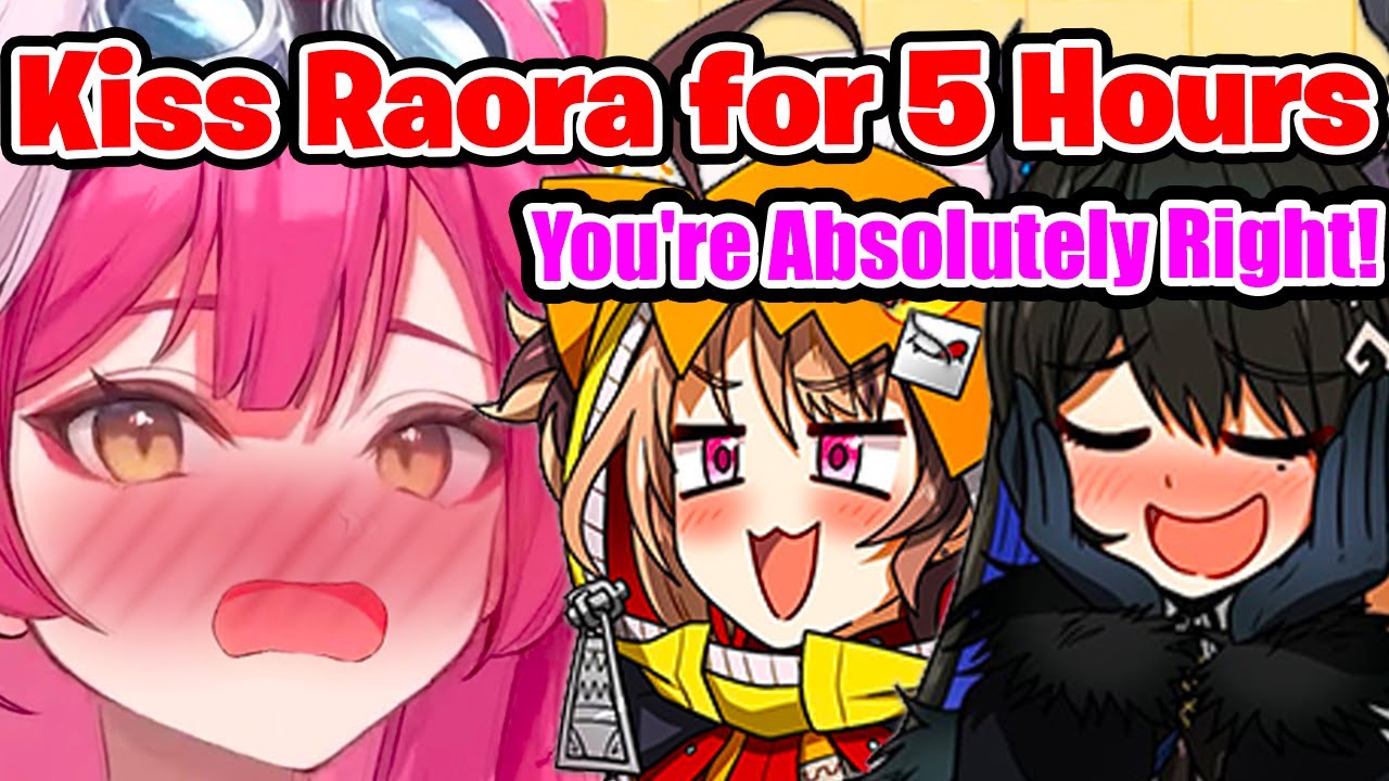 Gigi Suggests a 5-Hour Stream of Kissing Raora to Nerissa...【Hololive EN】