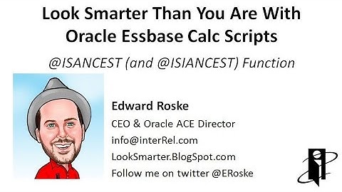 Essbase @ISANCEST (and @ISIANCEST) Function
