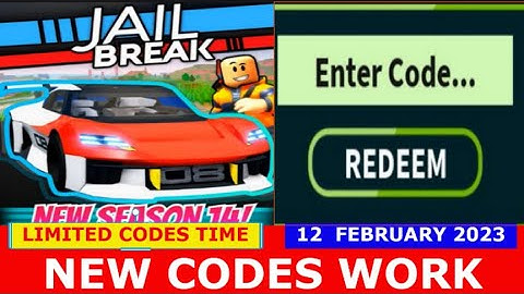 NEW CODES *SEASON 14* [SPRING UPDATE] Jailbreak ROBLOX | February 12, 2023
