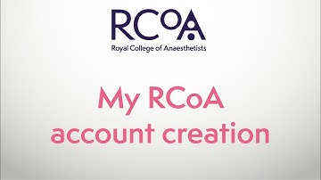 My RCoA sign up video