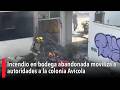 Incendio en bodega abandonada moviliza a autoridades a la colonia Avícola