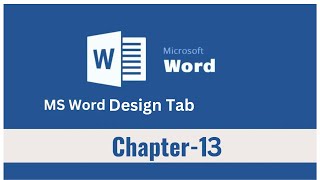 Design Tab IN MS Word | WaterMArk Boarder Page Color