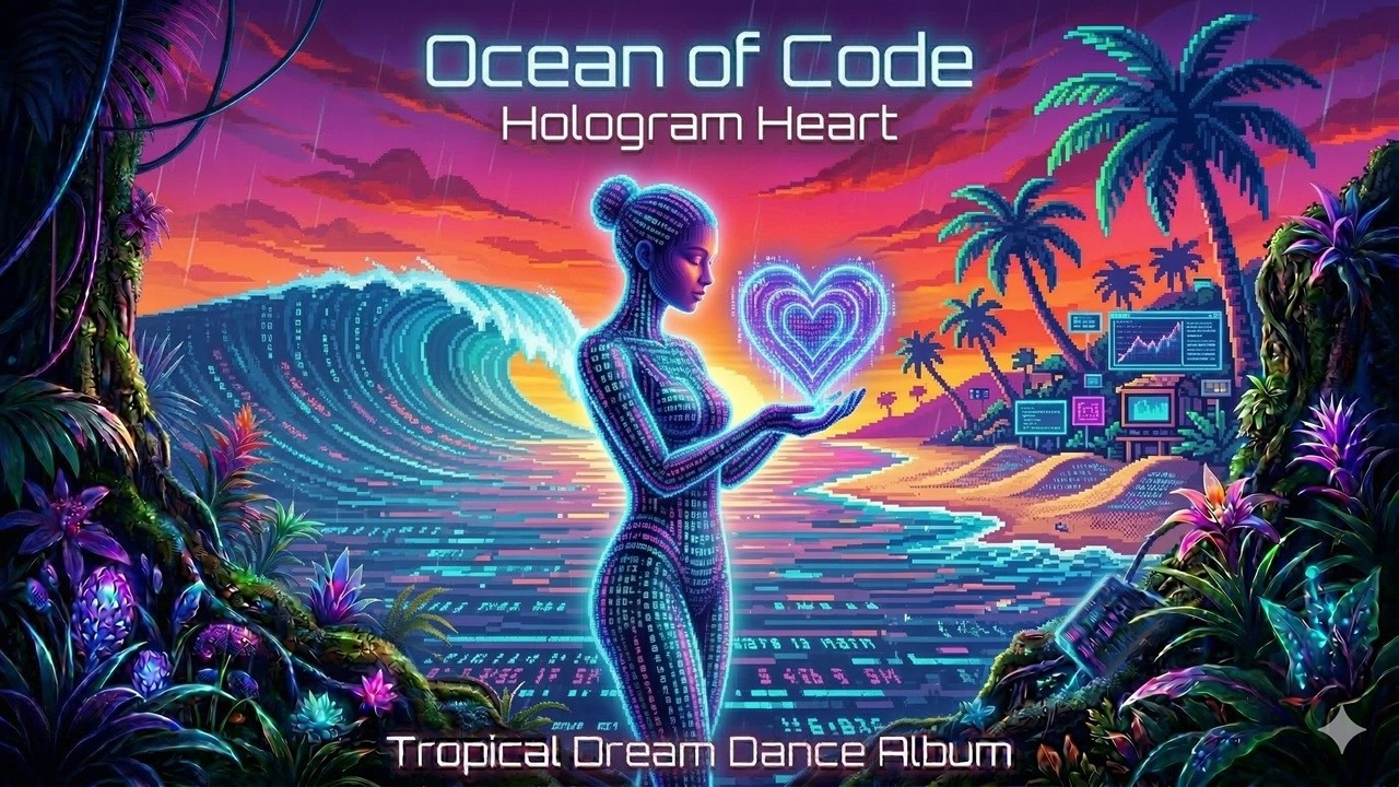 OCEAN OF CODE [08] 🩵 Hologram Heart | Tropical Dream Dance (AI-Song ...