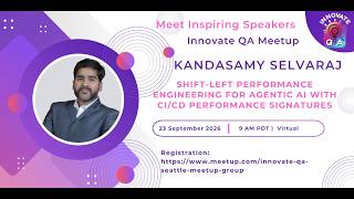 InnovateQA Events | Shift-Left Performance Engineering for Agentic AI with CI/CD