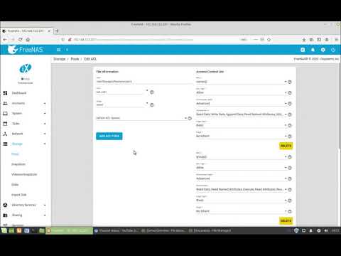 FreeNAS setting a user on SMB