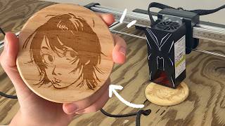 No creerás cómo quedó mi dibujo grabado en madera - AtomStack Swift 12W