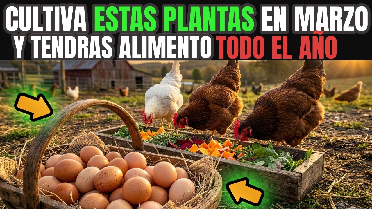 Siembra esto en MARZO y tus gallinas tendrán COMIDA GRATIS el resto del año