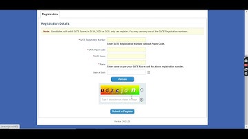 GATE COAP 2021 Online Registration (Started) - How to Fill Registration Form Online Step by Step