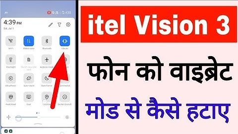 itel vision 3 phone vibration mode se kaise hataye।how to remove vibration mode in itel vision 3