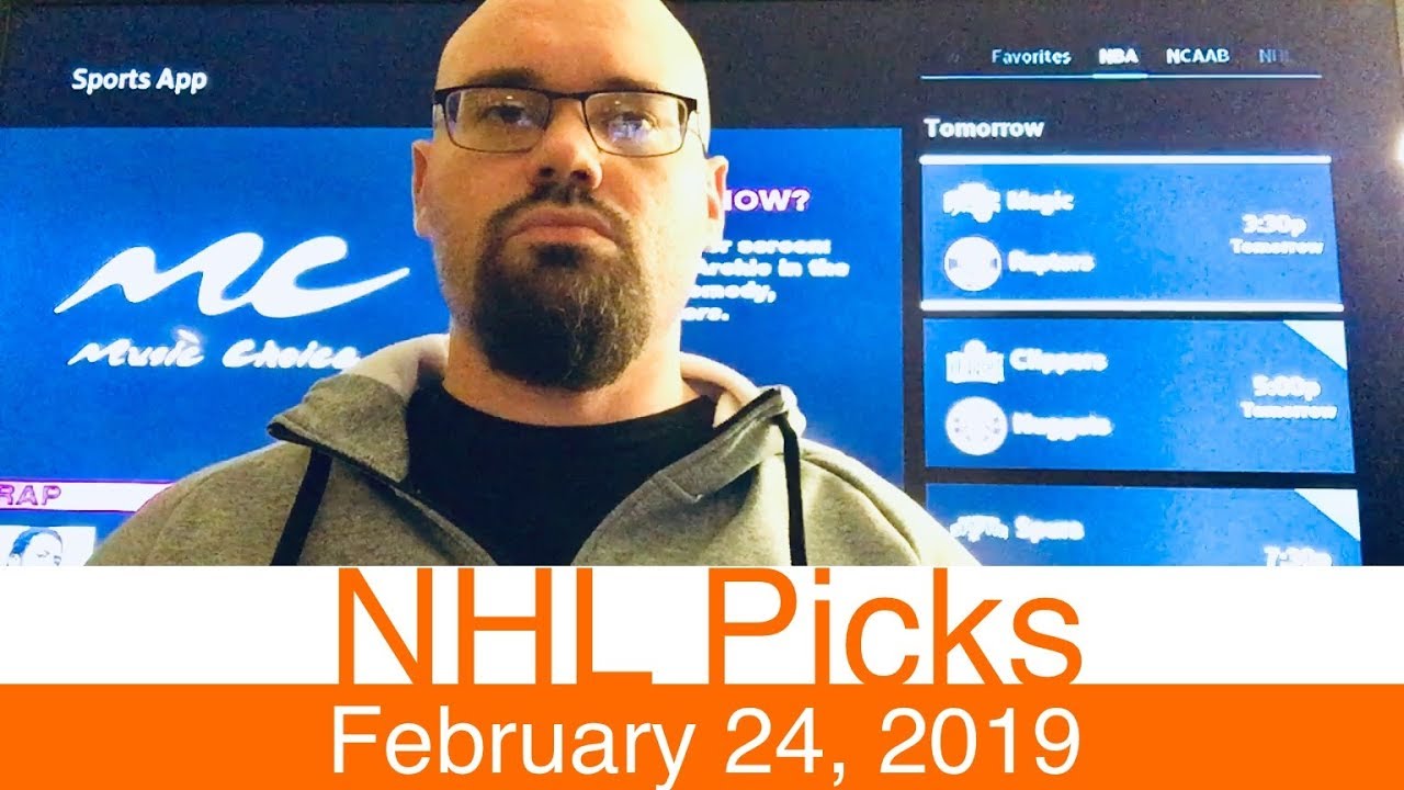 NHL Picks (22419) Hockey Sports Betting Expert Predictions Video Vegas February 24, 2019