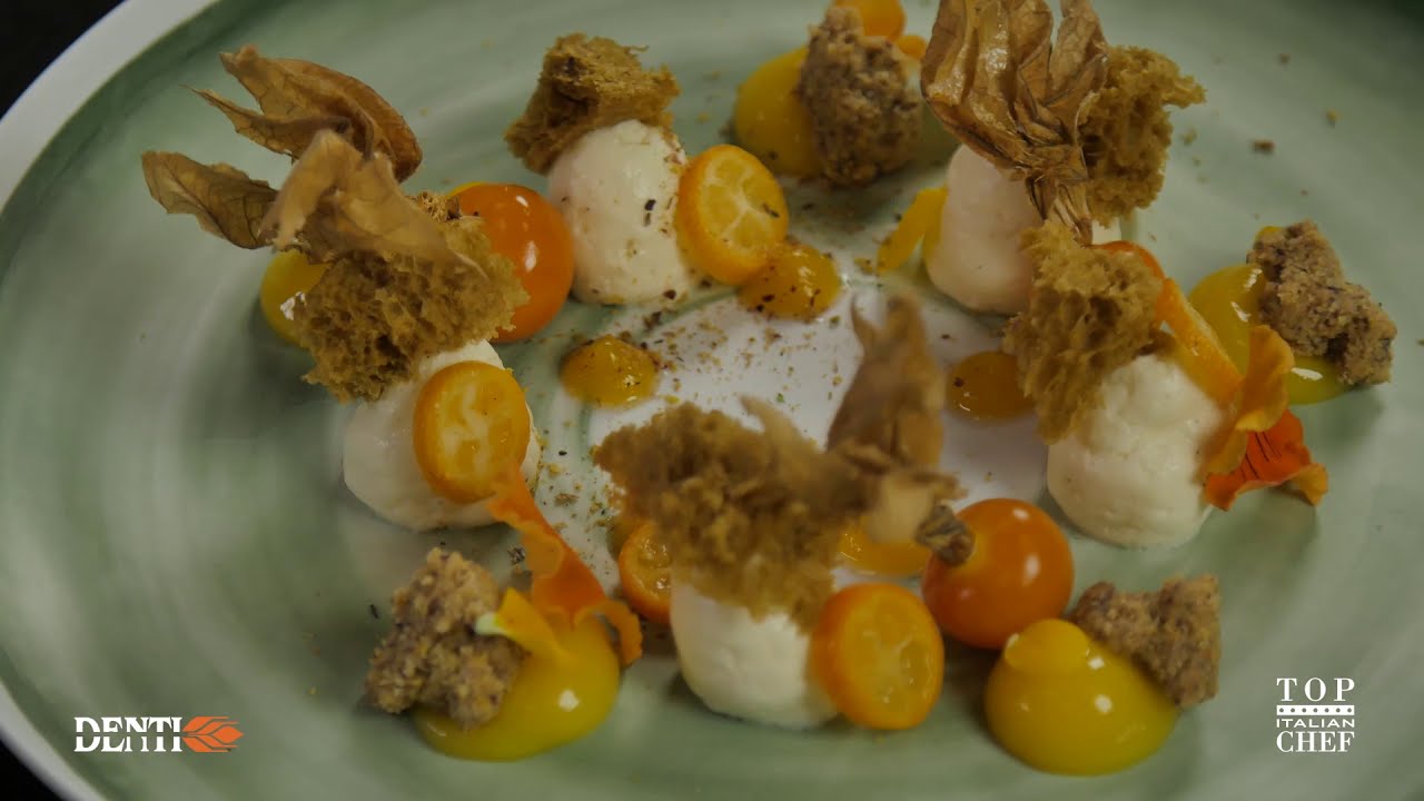 DESSERT AL PIATTO PISTACCHIO E AGRUMI - CHEF TRAVINI - MOLINO DENTI RICETTE