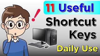 11 Most Useful Computer Shortcuts in Hindi | Computer Top 11 Shortcut Keys For Daily Use