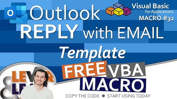 Outlook Reply with Email Template | VBA Macro #32