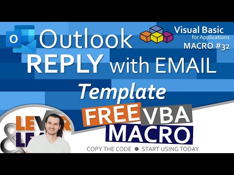 Outlook Reply with Email Template | VBA Macro #32