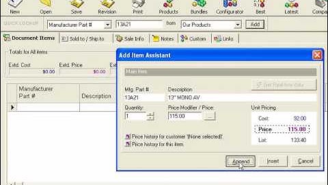 QuoteWerks Tips&Tricks #2: Quick Lookup Bar
